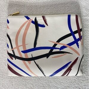 5/$35 Love & Lore Abstract Print Zip Around Clutch Bag Tablet Case